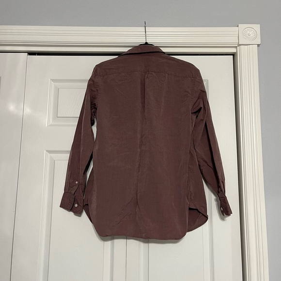 J Crew Maroon Button-Up Shirt - Picture 2 of 3